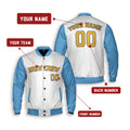 Personalized Milwaukee Brewers Varsity Jacket – White Sky Blue City Style, Custom Name & Number-2