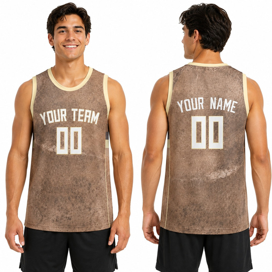 Personalized Milwaukee Bucks Basketball Jersey - Brown Swingman Select Series Style, Custom Name & Number-1