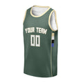 Personalized Milwaukee Bucks Basketball Jersey - Green Swingman Icon Style, Custom Name & Number-3