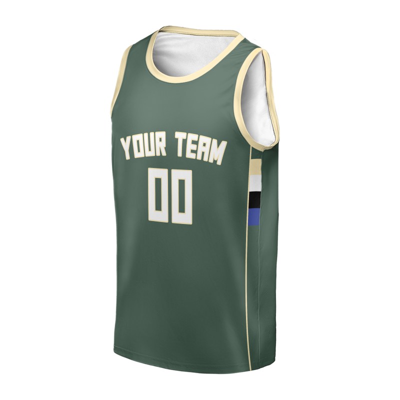 Personalized Milwaukee Bucks Basketball Jersey - Green Swingman Icon Style, Custom Name & Number-3