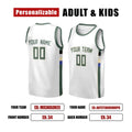 Personalized Milwaukee Bucks Basketball Jersey - White Swingman Association Style, Custom Name & Number-2