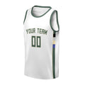Personalized Milwaukee Bucks Basketball Jersey - White Swingman Association Style, Custom Name & Number-3