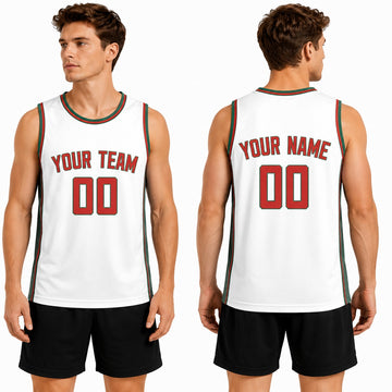 Personalized Milwaukee Bucks Basketball Jersey - White Swingman Hardwood Classics Style, Custom Name & Number-1