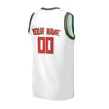 Personalized Milwaukee Bucks Basketball Jersey - White Swingman Hardwood Classics Style, Custom Name & Number-4