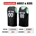 Personalized Minnesota Timberwolves Basketball Jersey - Black Swingman Hardwood Classics Style, Custom Name & Number-2