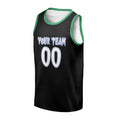 Personalized Minnesota Timberwolves Basketball Jersey - Black Swingman Hardwood Classics Style, Custom Name & Number-3