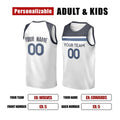 Personalized Minnesota Timberwolves Basketball Jersey - White Swingman Association Style, Custom Name & Number-2