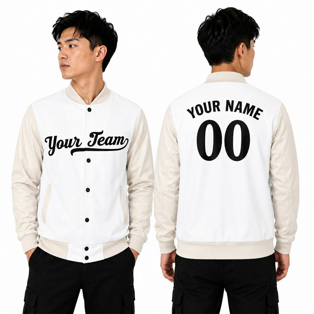 Personalized Minnesota Twins Varsity Jacket – White Cream Alternate Style, Custom Name & Number-1
