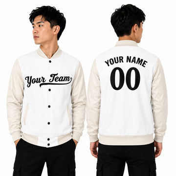 Personalized Minnesota Twins Varsity Jacket – White Cream Alternate Style, Custom Name & Number-1