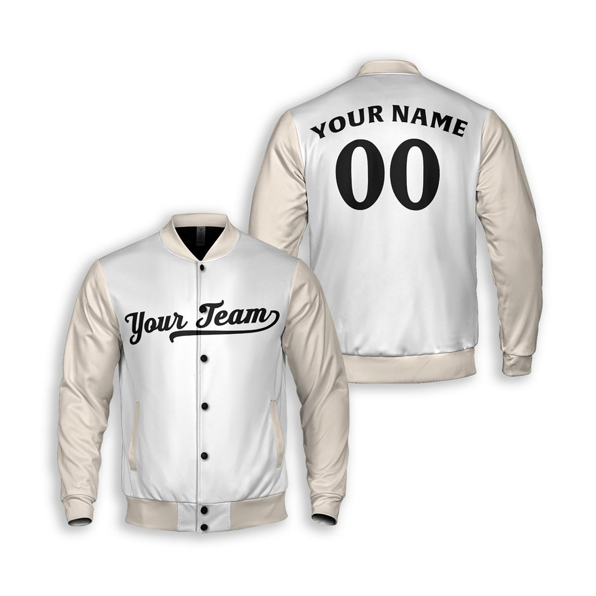 Personalized Minnesota Twins Varsity Jacket – White Cream Alternate Style, Custom Name & Number-3