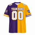 Personalized Minnesota Vikings 1998 Football Jersey – Purple Gold Split Legacy Style, Custom Name Patch, Team Name, Number & Logo-3
