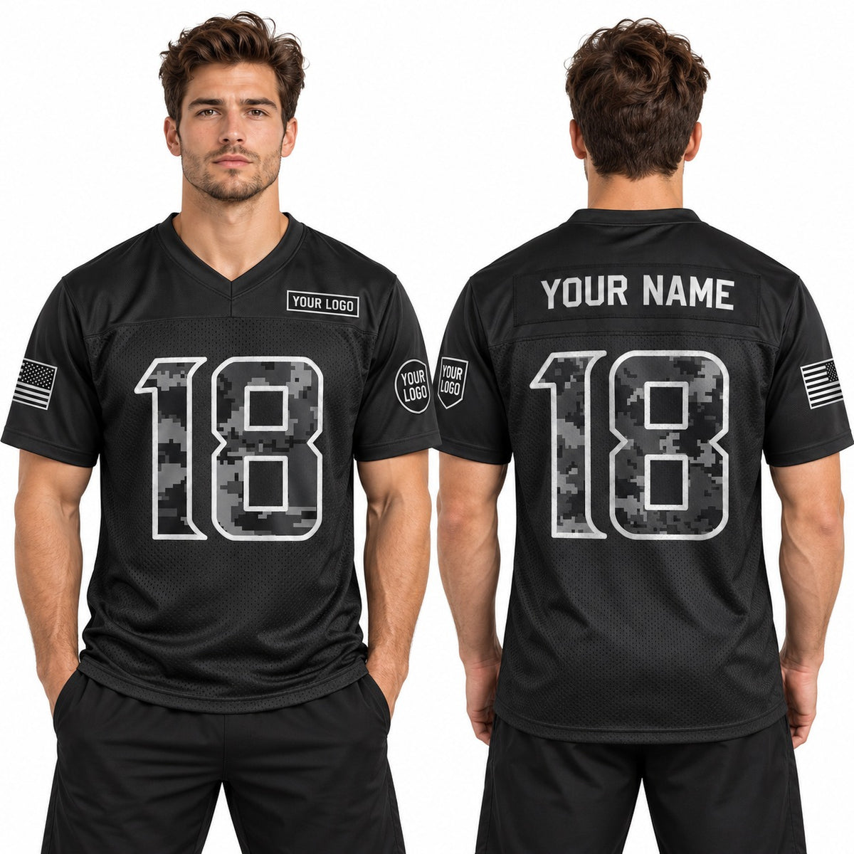Personalized Minnesota Vikings 2026 Salute to Service Football Jersey – Black, Custom Name Patch, Team Name, Number & Logo-1