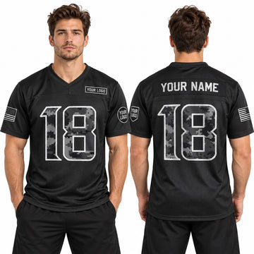 Personalized Minnesota Vikings 2026 Salute to Service Football Jersey – Black, Custom Name Patch, Team Name, Number & Logo-1