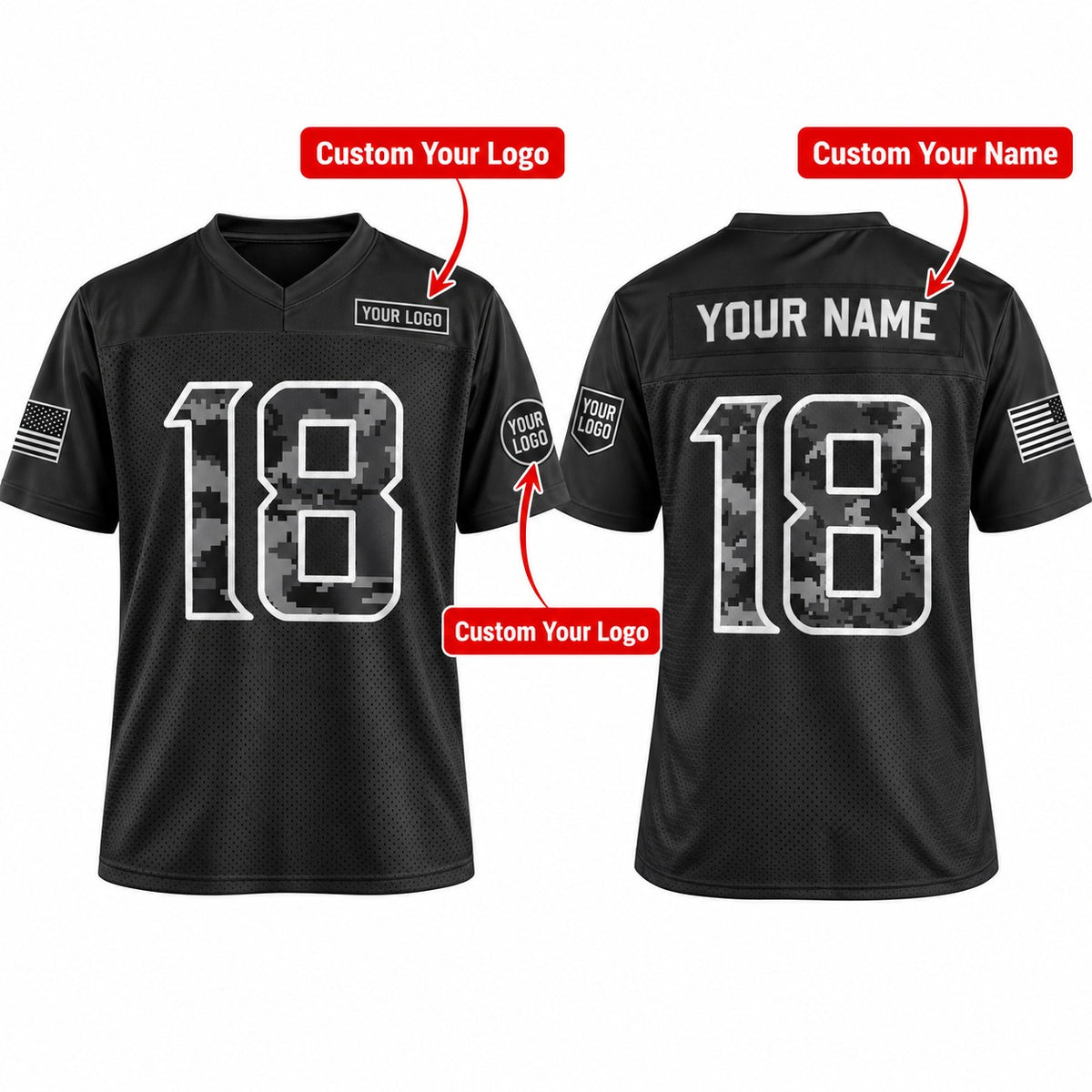 Personalized Minnesota Vikings 2026 Salute to Service Football Jersey – Black, Custom Name Patch, Team Name, Number & Logo-2