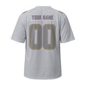 Personalized Minnesota Vikings Football Jersey – Gray Atmosphere Game Day Style, Custom Name & Number-5