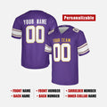 Personalized Minnesota Vikings Football Jersey - Purple Classic Style, Custom Name & Number-2