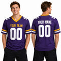 Personalized Minnesota Vikings Football Jersey - Purple Fan Style, Custom Name & Number-1