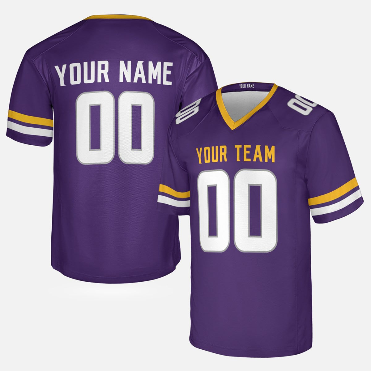 Personalized Minnesota Vikings Football Jersey - Purple Fan Style, Custom Name & Number-3
