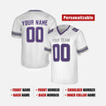 Personalized Minnesota Vikings Football Jersey - White Alternate Style, Custom Name & Number-2