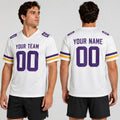 Personalized Minnesota Vikings Football Jersey - White Fan Style, Custom Name & Number-1