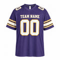 Personalized Minnesota Vikings Football Jersey – Purple Classic Style, Custom Name Patch, Team Name, Number & Logo-3