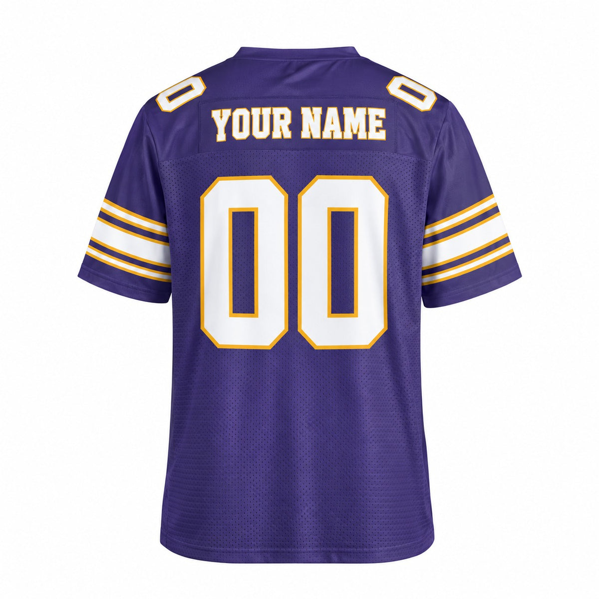 Personalized Minnesota Vikings Football Jersey – Purple Classic Style, Custom Name Patch, Team Name, Number & Logo-4