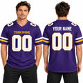 Personalized Minnesota Vikings Football Jersey – Purple Vapor F.U.S.E. Limited Style, Custom Name Patch, Team Name, Number & Logo-1