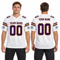 Personalized Minnesota Vikings Football Jersey – White Legacy Style, Custom Name Patch, Team Name, Number & Logo-1