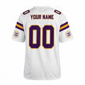 Personalized Minnesota Vikings Football Jersey – White Legacy Style, Custom Name Patch, Team Name, Number & Logo-4