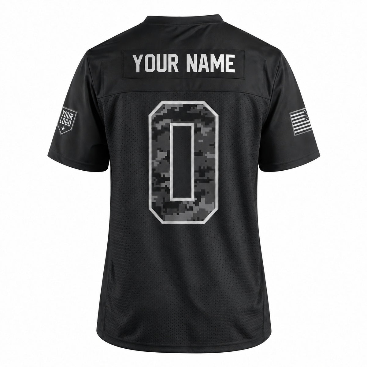 Personalized New England Patriots 2026 Salute to Service Football Jersey – Black, Custom Name Patch, Team Name, Number & Logo-4