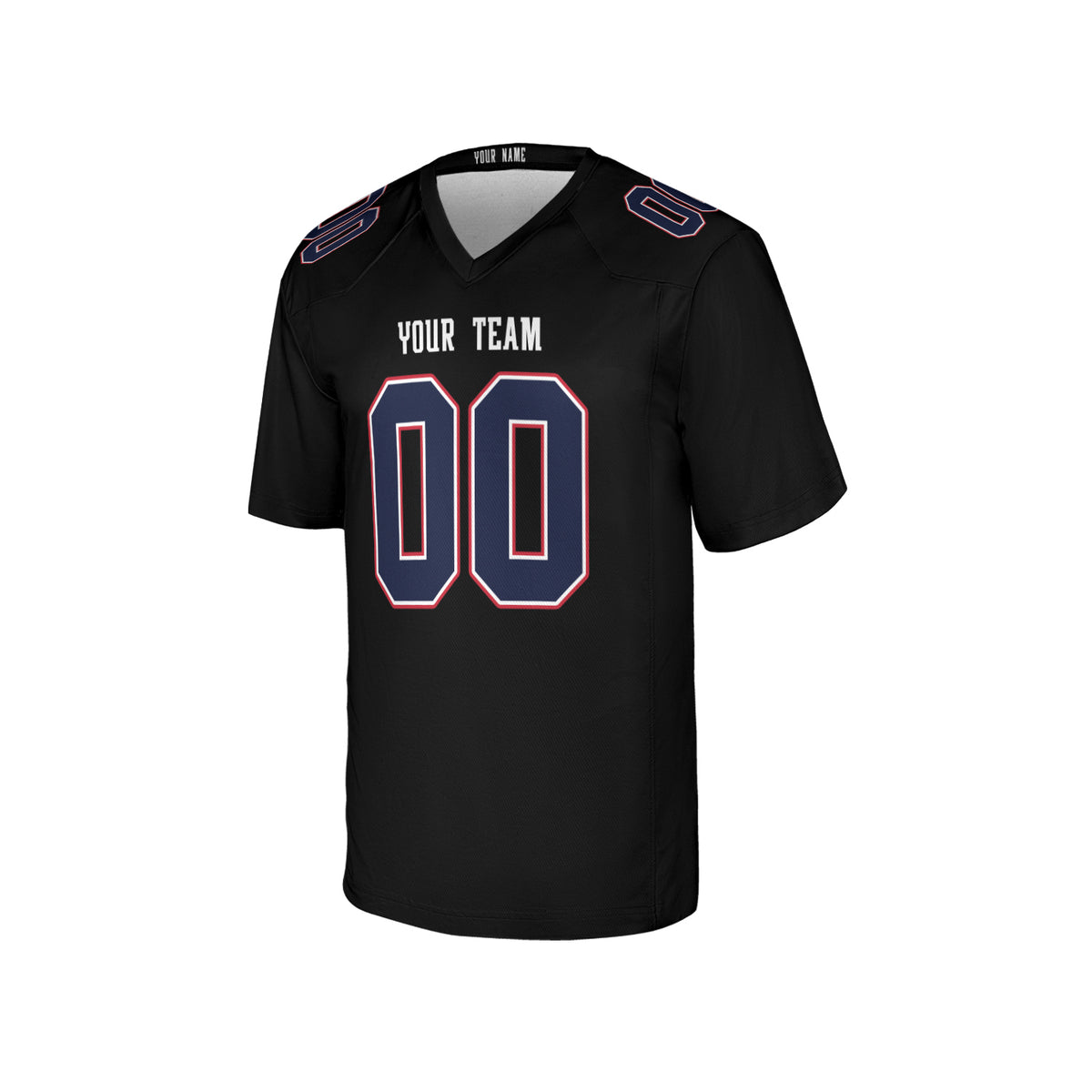 Personalized New England Patriots Football Jersey - Black Game Collection Style, Custom Name & Number-4