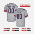 Personalized New England Patriots Football Jersey - Gray Inverted Legend Player Style, Custom Name & Number-2