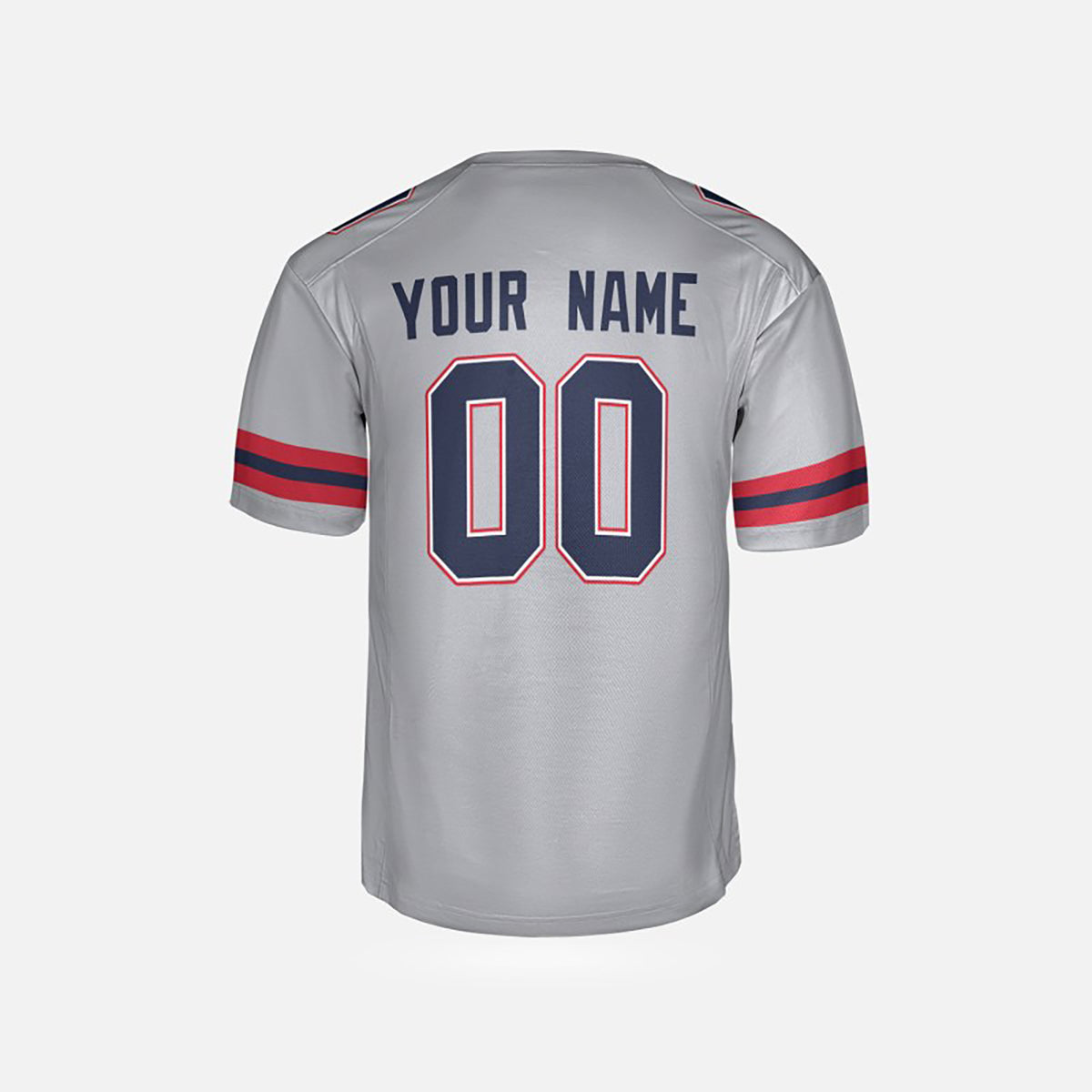 Personalized New England Patriots Football Jersey - Gray Inverted Legend Player Style, Custom Name & Number-5