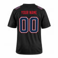 Personalized New England Patriots Football Jersey – Carbon Black Fashion Style, Custom Name Patch, Team Name, Number & Logo-4
