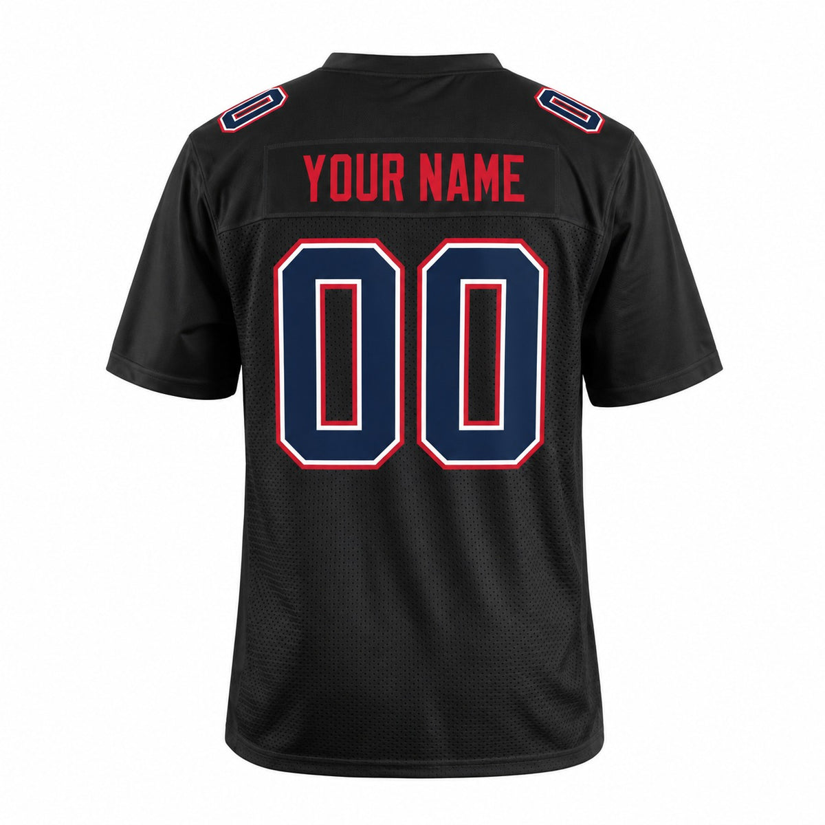 Personalized New England Patriots Football Jersey – Carbon Black Fashion Style, Custom Name Patch, Team Name, Number & Logo-4