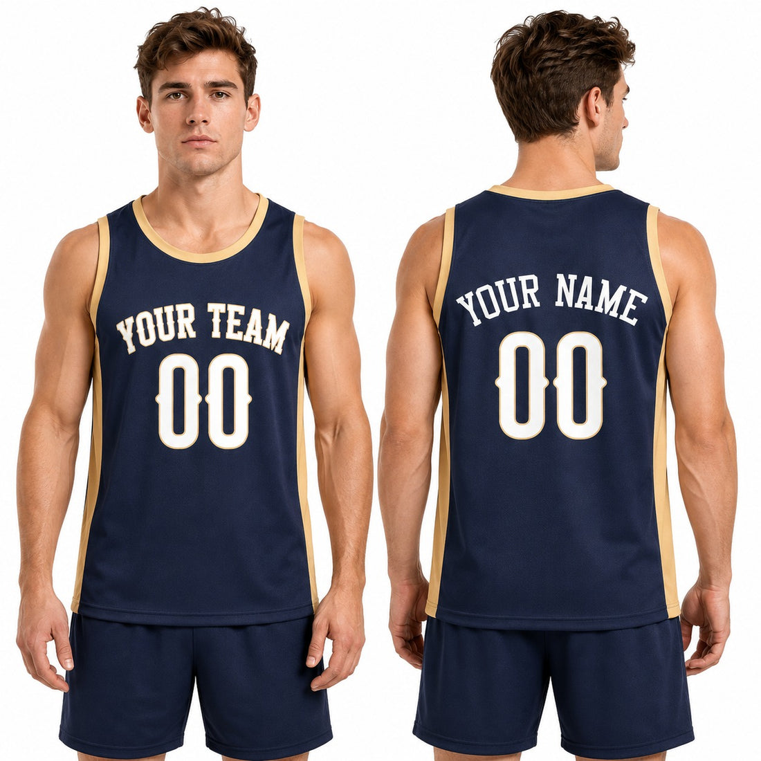 Personalized New Orleans Pelicans Basketball Jersey - Navy Swingman Icon Style, Custom Name & Number-1