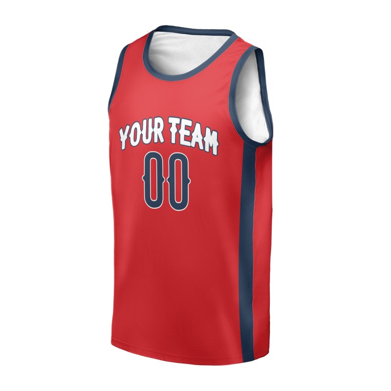 Personalized New Orleans Pelicans Basketball Jersey - Red Fast Break Statement Style, Custom Name & Number-3