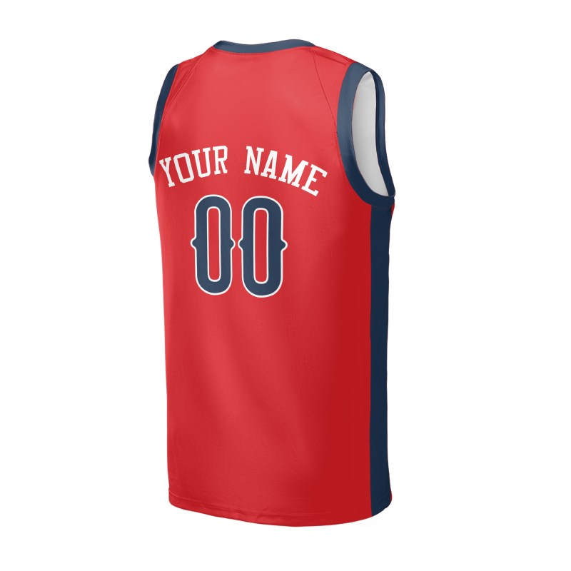 Personalized New Orleans Pelicans Basketball Jersey - Red Fast Break Statement Style, Custom Name & Number-4