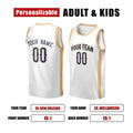 Personalized New Orleans Pelicans Basketball Jersey - White Swingman Association Style, Custom Name & Number-2