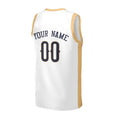 Personalized New Orleans Pelicans Basketball Jersey - White Swingman Association Style, Custom Name & Number-4