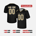 Personalized New Orleans Saints Football Jersey - Black Fan Style, Custom Name & Number-2