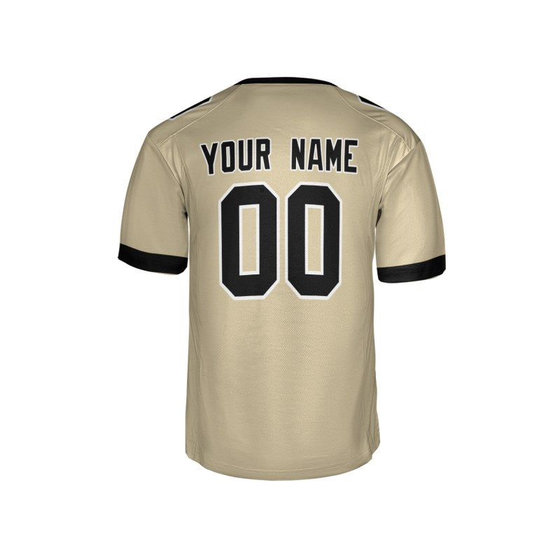 Personalized New Orleans Saints Football Jersey - Light Gold Alternate Style, Custom Name & Number-5