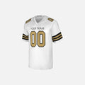 Personalized New Orleans Saints Football Jersey - White Alternate Style, Custom Name & Number-4