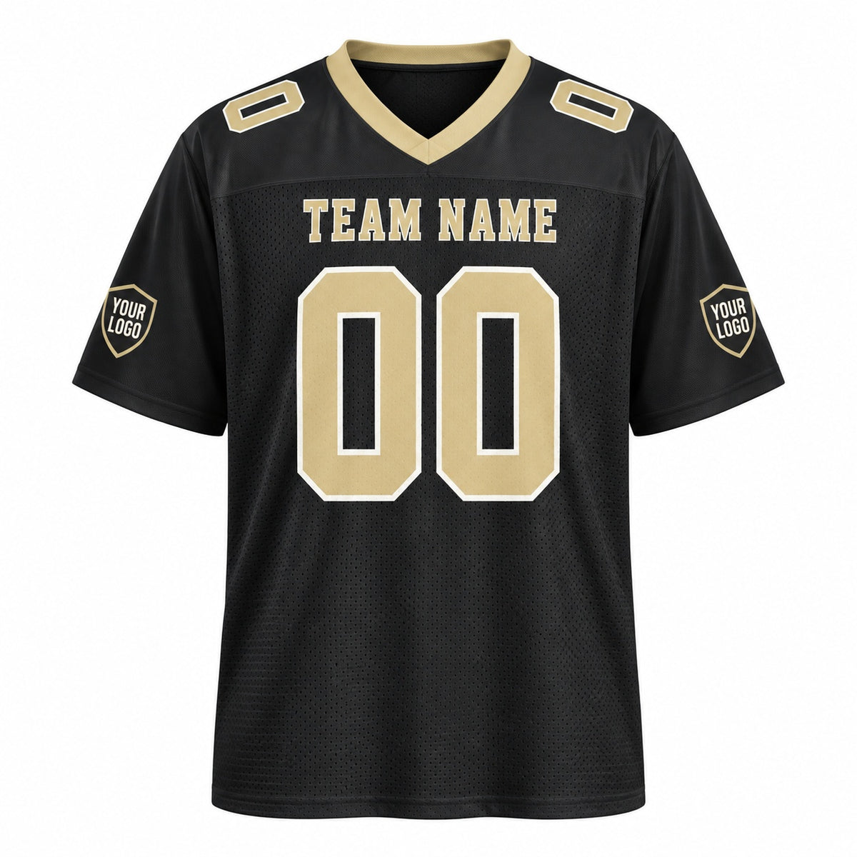 Personalized New Orleans Saints Football Jersey – Black Game Style, Custom Name Patch, Team Name, Number & Logo-4