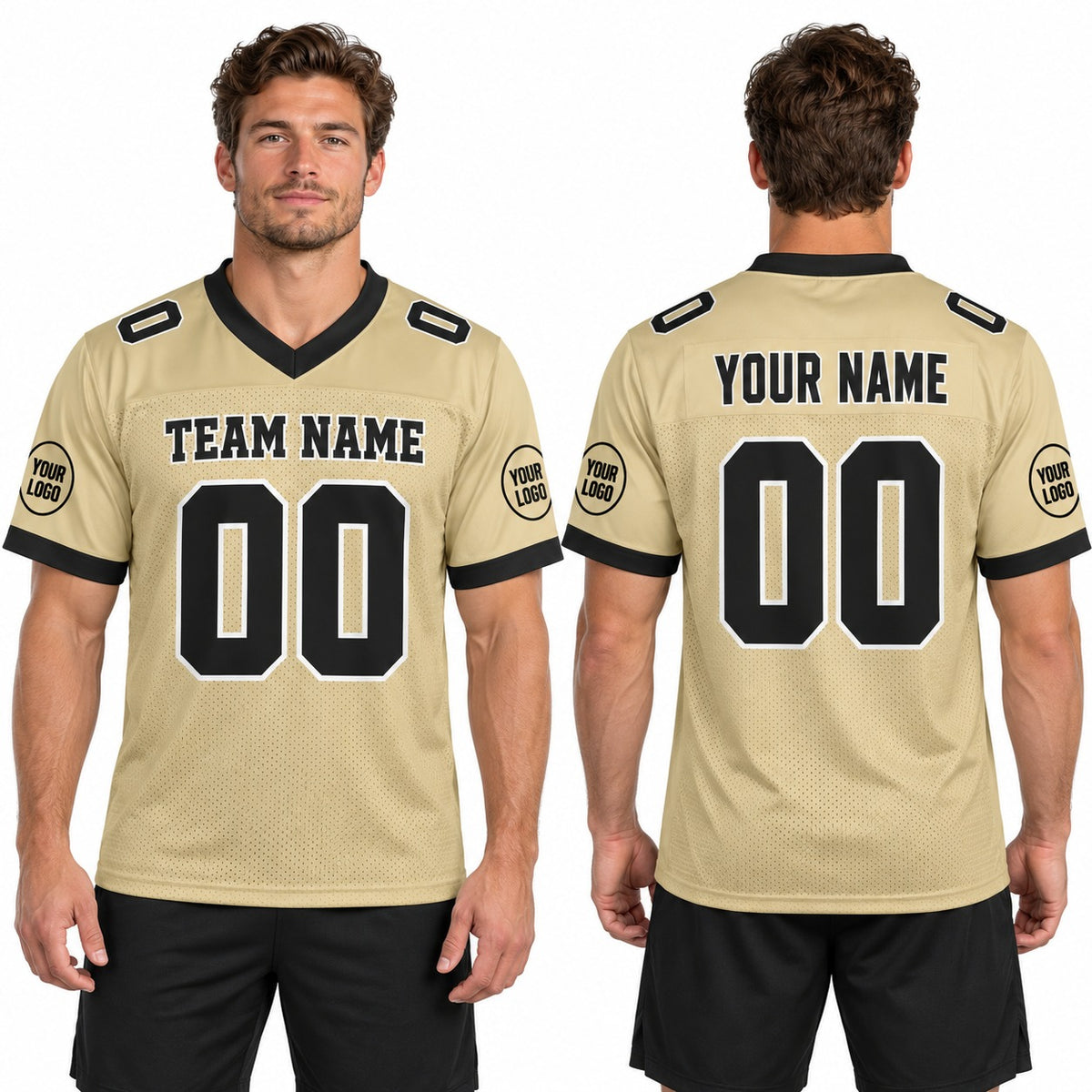 Personalized New Orleans Saints Football Jersey – Gold Gameday Alternate Limited Style, Custom Name Patch, Team Name, Number & Logo-1