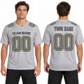 Personalized New Orleans Saints Football Jersey – Gray Atmosphere Game Style, Custom Name Patch, Team Name, Number & Logo-1