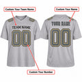 Personalized New Orleans Saints Football Jersey – Gray Atmosphere Game Style, Custom Name Patch, Team Name, Number & Logo-2
