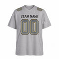 Personalized New Orleans Saints Football Jersey – Gray Atmosphere Game Style, Custom Name Patch, Team Name, Number & Logo-3
