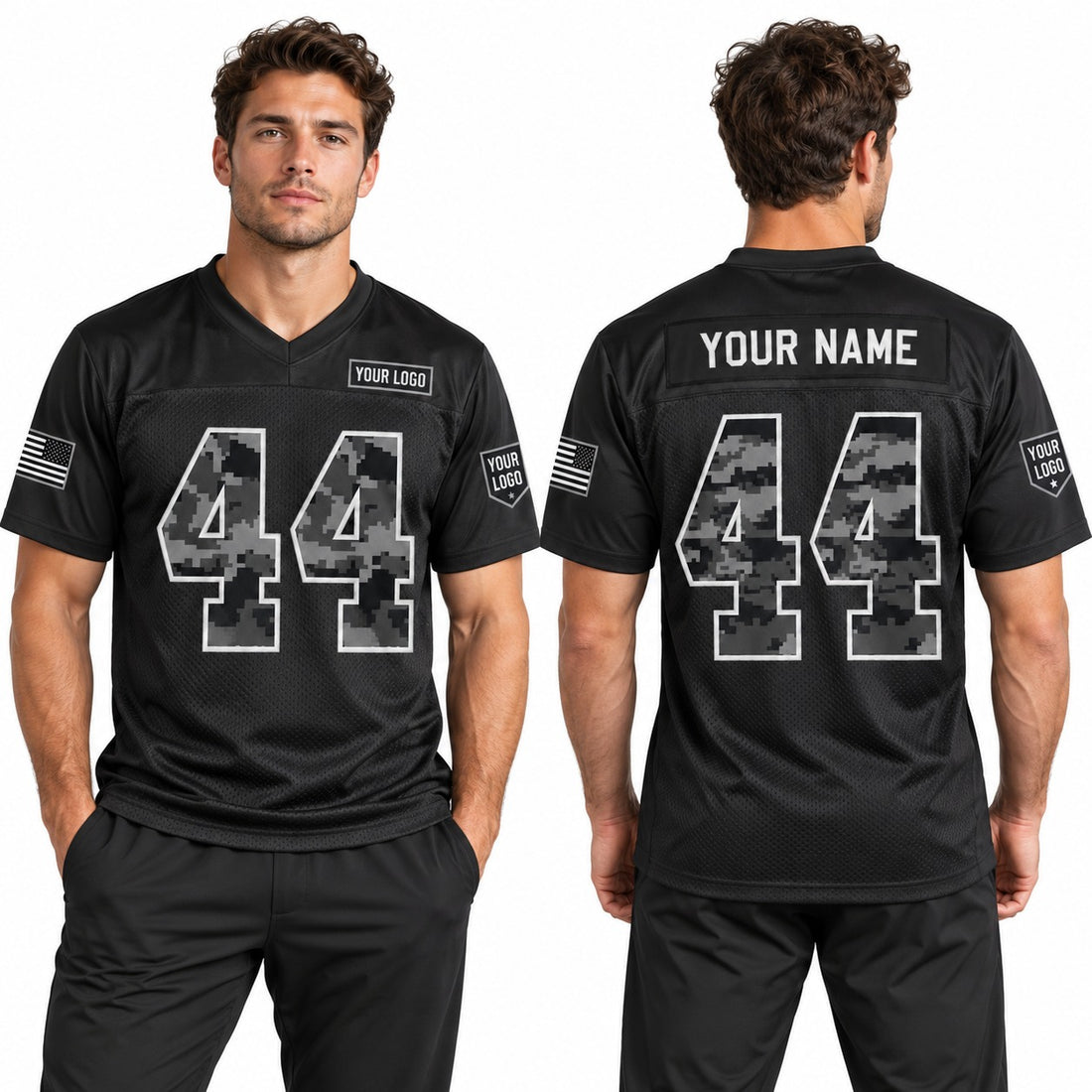 Personalized New York Giants 2026 Salute to Service Football Jersey – Black, Custom Name Patch, Team Name, Number & Logo-1