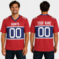 Personalized New York Giants Football Jersey - Century Red Alternate Style, Custom Name & Number-1